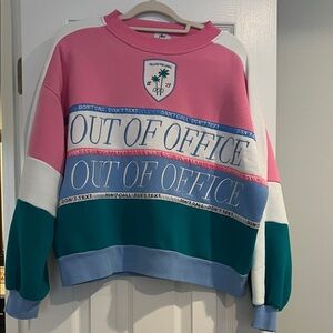 Yellow The Label OOO CLUB OVERSIZED SWEATSHIRT